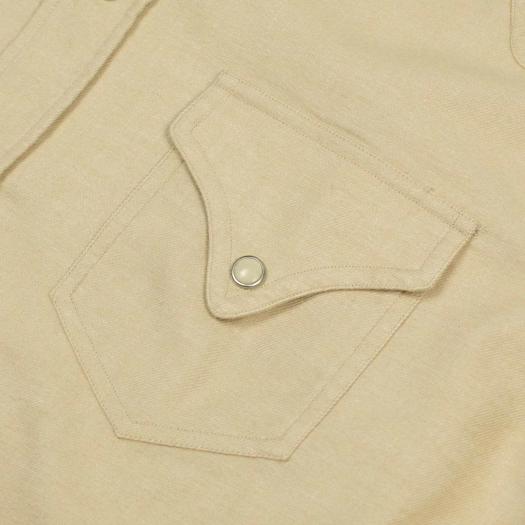 Aariosto western shirt is marzipan cotton twill flannel